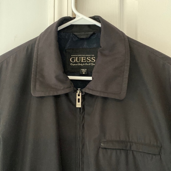 GUESS Men's Nylon size M black lightweight Jacket - Picture 3 of 11